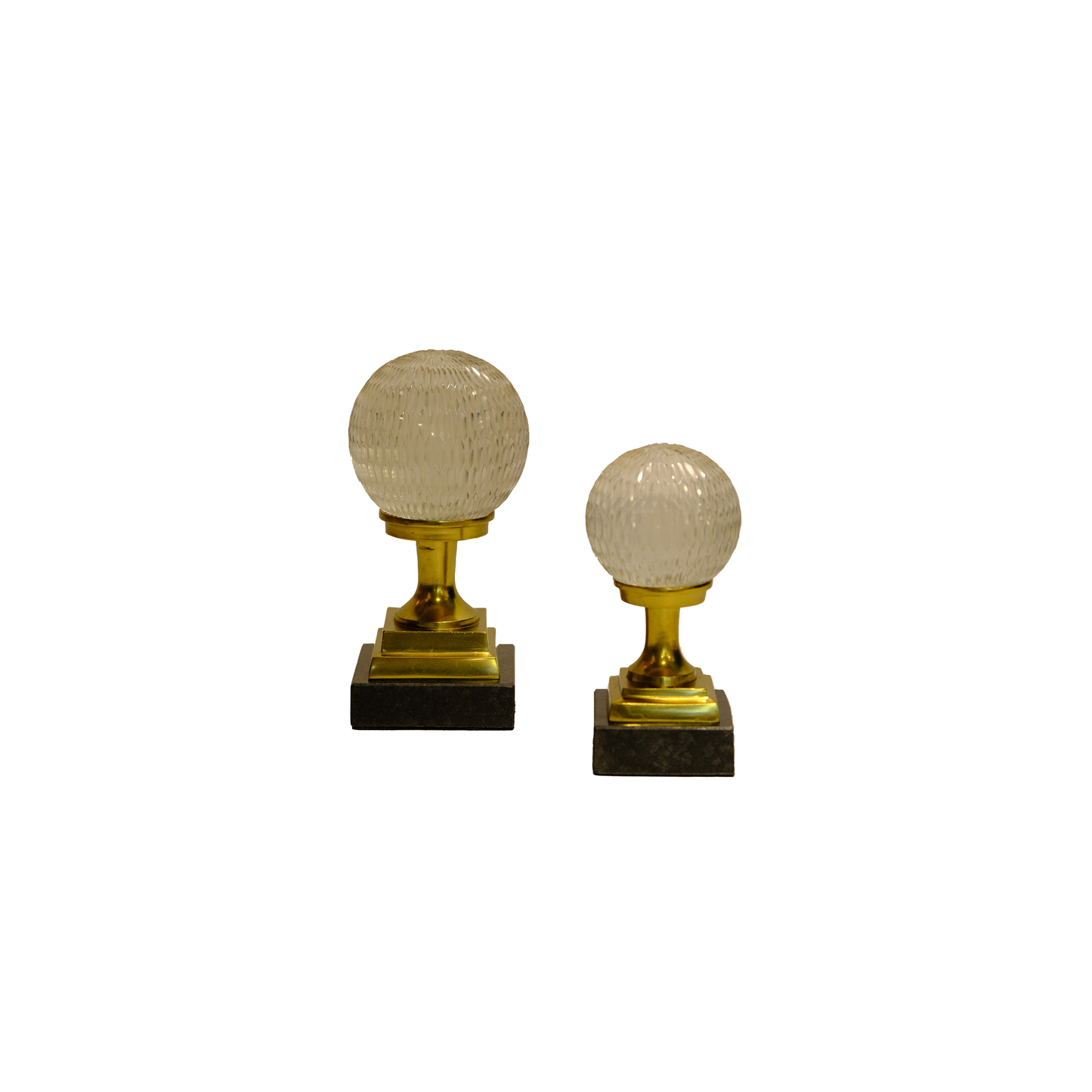 İkili Kristal Camlı Gold  Küre