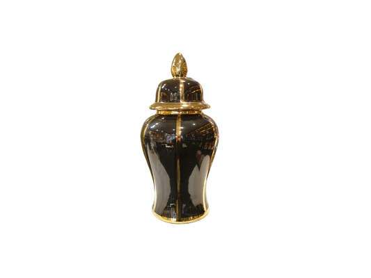 Gold Çizgili Siyah Küp